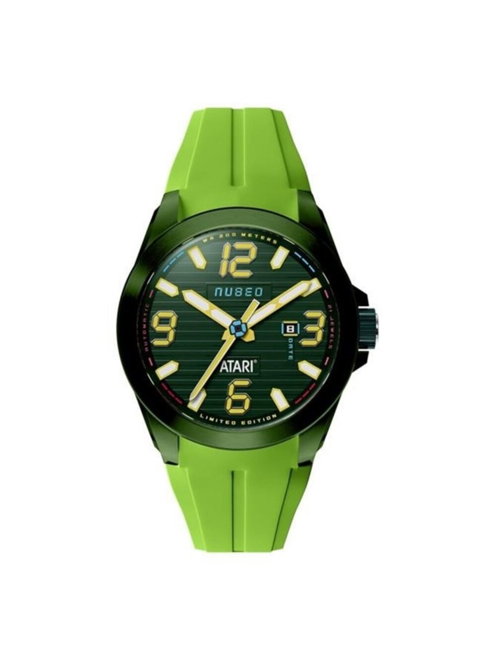 NWT Nubeo Torrent Green Dial Men's Watch